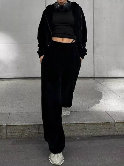 Zip-Up Hoodie and Pocketed Pants Set – Uneeque Designzz