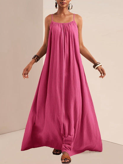 Spaghetti Strap Flowy Maxi Dress – Uneeque Designzz