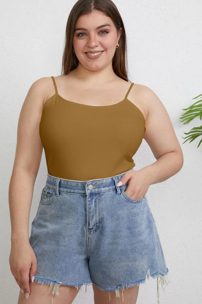 Basic Bae Full Size Round Neck Slim Camisole Plus Size Top – Uneeque Designzz