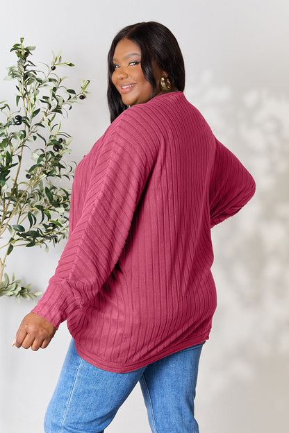 Basic Bae Full Size Ribbed Cocoon Cardigan – Uneeque Designzz