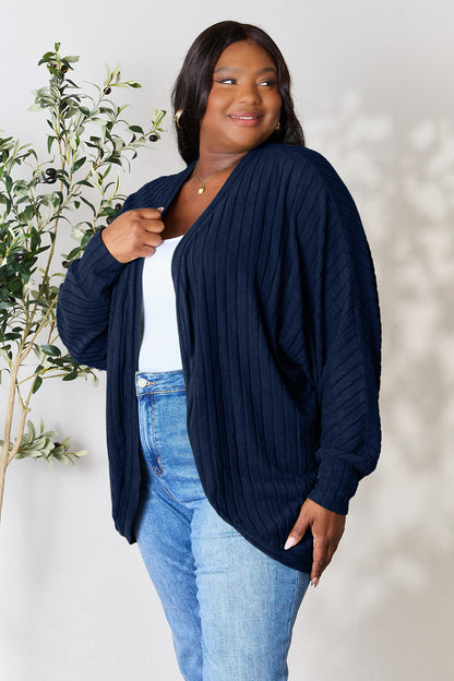 Basic Bae Full Size Ribbed Cocoon Cardigan – Uneeque Designzz