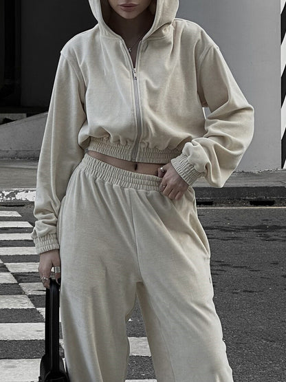 Zip-Up Hoodie and Pocketed Pants Set – Uneeque Designzz