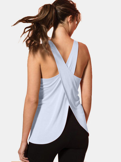 Crisscross Scoop Neck Active Tank – Uneeque Designzz