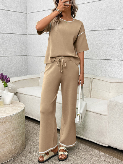 Round Neck Half Sleeve Top and Pants Set – Uneeque Designzz