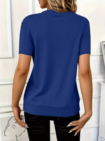 Half Zip Short Sleeve Top – Uneeque Designzz