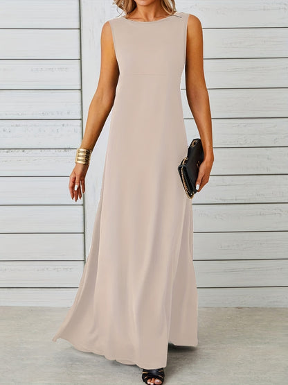 Sleeveless Flowy Maxi Dress – Uneeque Designzz