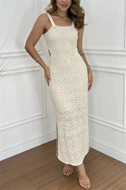 Cutout Side Slit Maxi Tank Dress – Uneeque Designzz