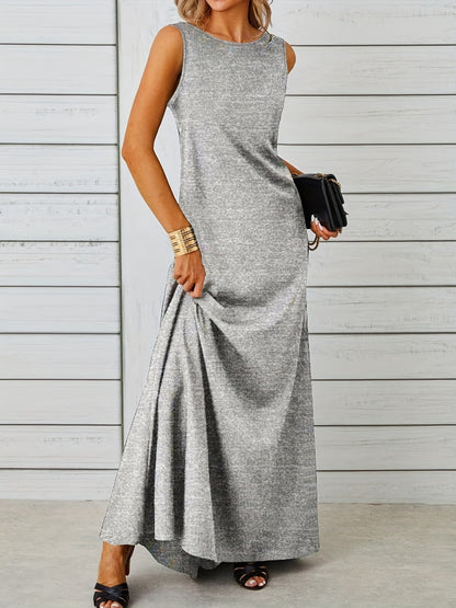 Sleeveless Flowy Maxi Dress – Uneeque Designzz