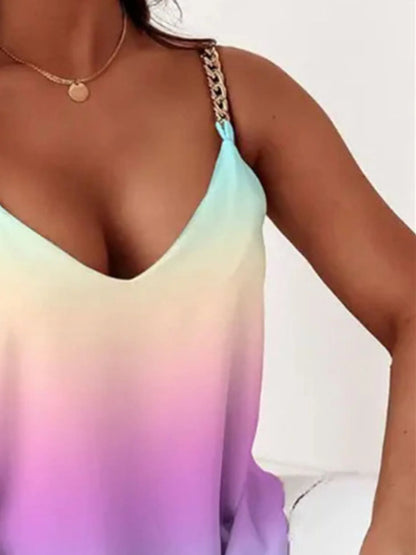 Chain Strap V-Neck Tank Top – Uneeque Designzz