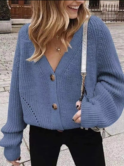 Full Size Chunky Knit Button-Down Cardigan Plus Size – Uneeque Designzz