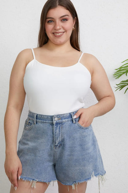 Basic Bae Full Size Round Neck Slim Camisole Plus Size Top – Uneeque Designzz