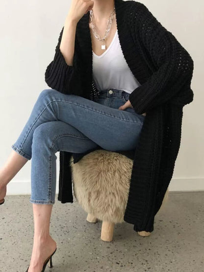 Chunky Knit Open-Front Cardigan – Uneeque Designzz
