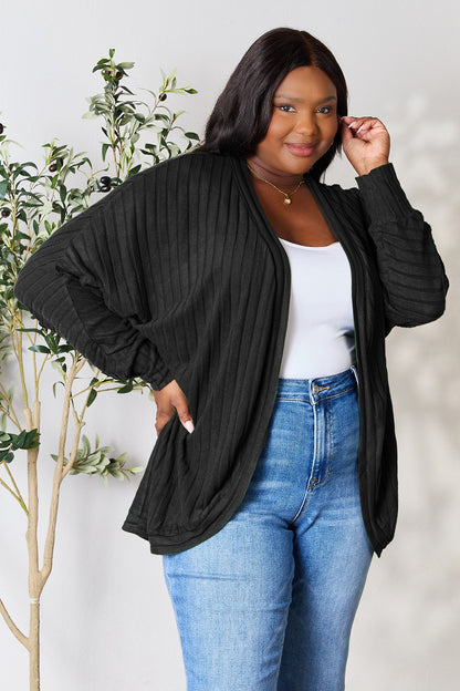 Basic Bae Full Size Ribbed Cocoon Cardigan – Uneeque Designzz