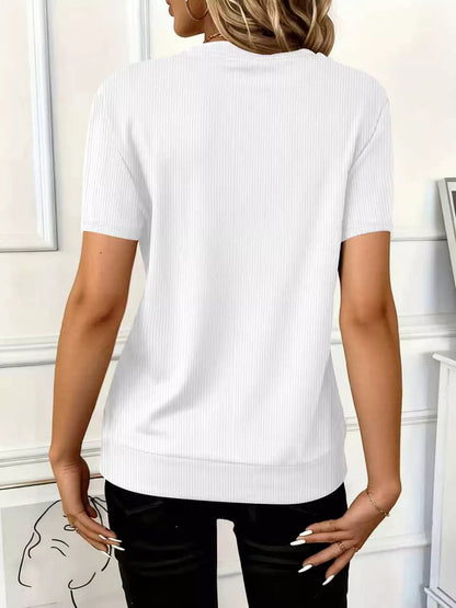 Half Zip Short Sleeve Top – Uneeque Designzz
