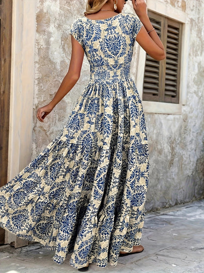 Cap Sleeve Maxi Dress – Uneeque Designzz