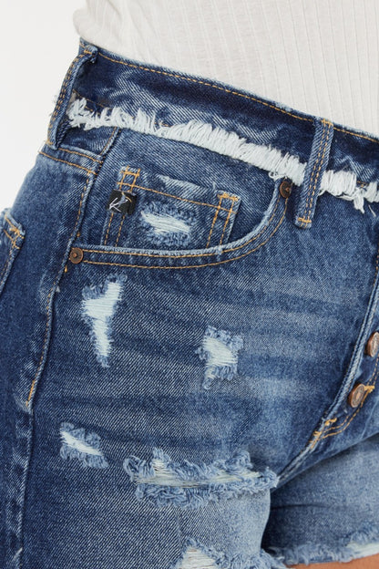 Kancan Distressed Button Fly Denim Shorts – Uneeque Designzz