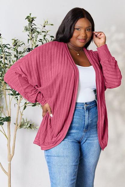 Basic Bae Full Size Ribbed Cocoon Cardigan – Uneeque Designzz