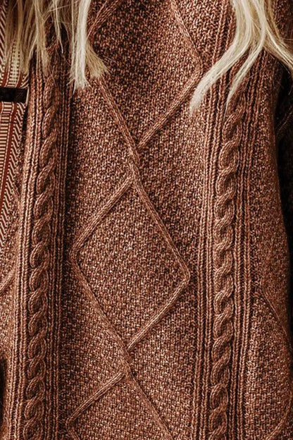 Cable-Knit Round Neck Sweater Dress – Uneeque Designzz