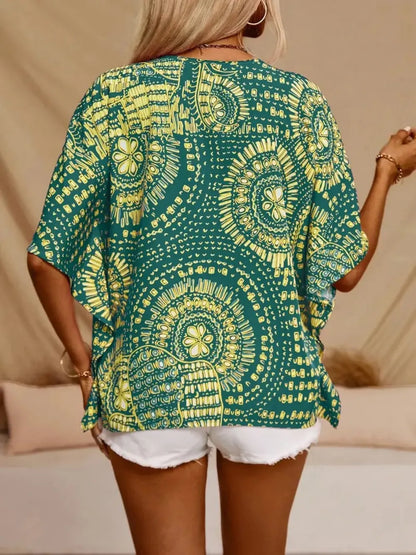 V-Neck Half Sleeve Top – Uneeque Designzz