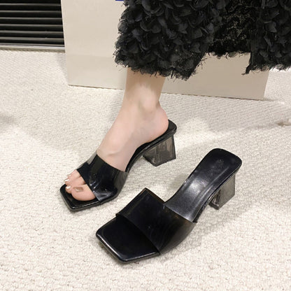 Open Toe Block Heel Sandals – Uneeque Designzz