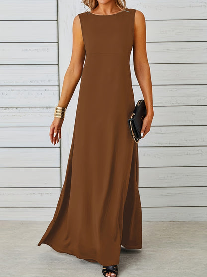 Sleeveless Flowy Maxi Dress – Uneeque Designzz