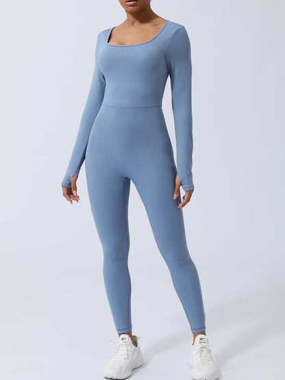 Twisted Backless Long Sleeve Jumpsuit – Uneeque Designzz