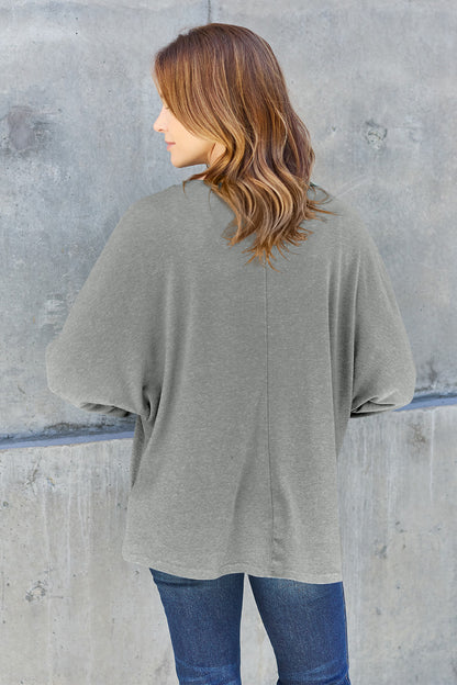 Double Take Full Size Round Neck Long Sleeve T-Shirt – Uneeque Designzz