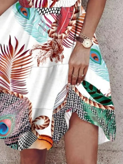 Paisley Print Halter Neck Mini Dress – Uneeque Designzz