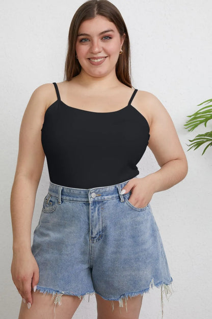 Basic Bae Full Size Round Neck Slim Camisole Plus Size Top – Uneeque Designzz