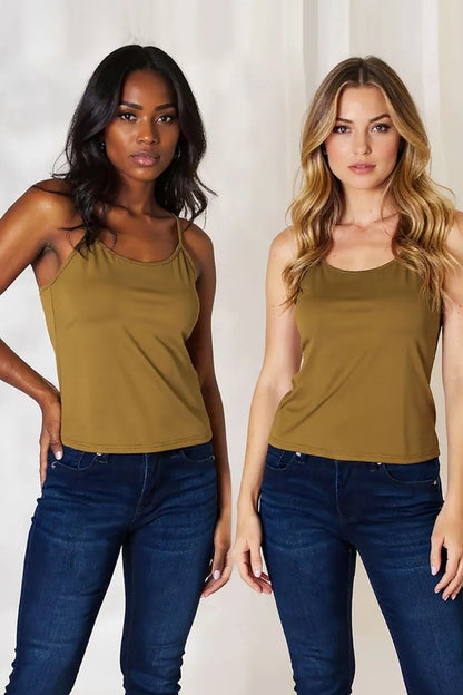 Basic Bae Full Size Round Neck Slim Camisole Plus Size Top – Uneeque Designzz