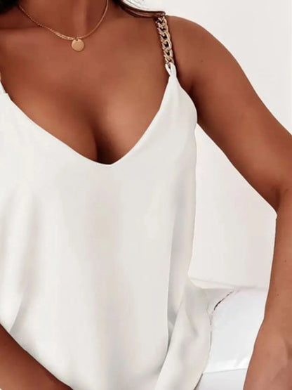 Chain Strap V-Neck Tank Top – Uneeque Designzz