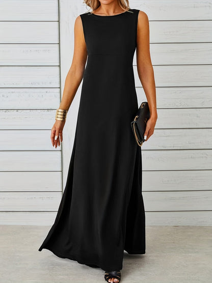 Sleeveless Flowy Maxi Dress – Uneeque Designzz