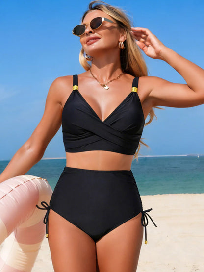 Crisscross High-Waisted Swim Set – Uneeque Designzz