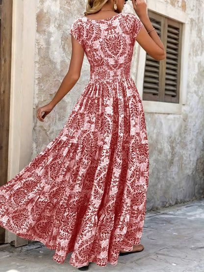 Cap Sleeve Maxi Dress – Uneeque Designzz