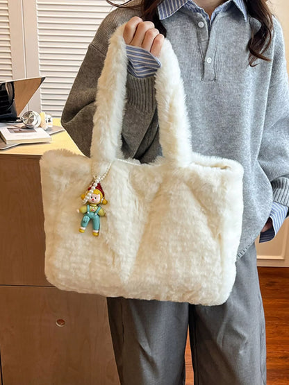 Fluffy Cartoon Charm Shoulder Bag – Uneeque Designzz