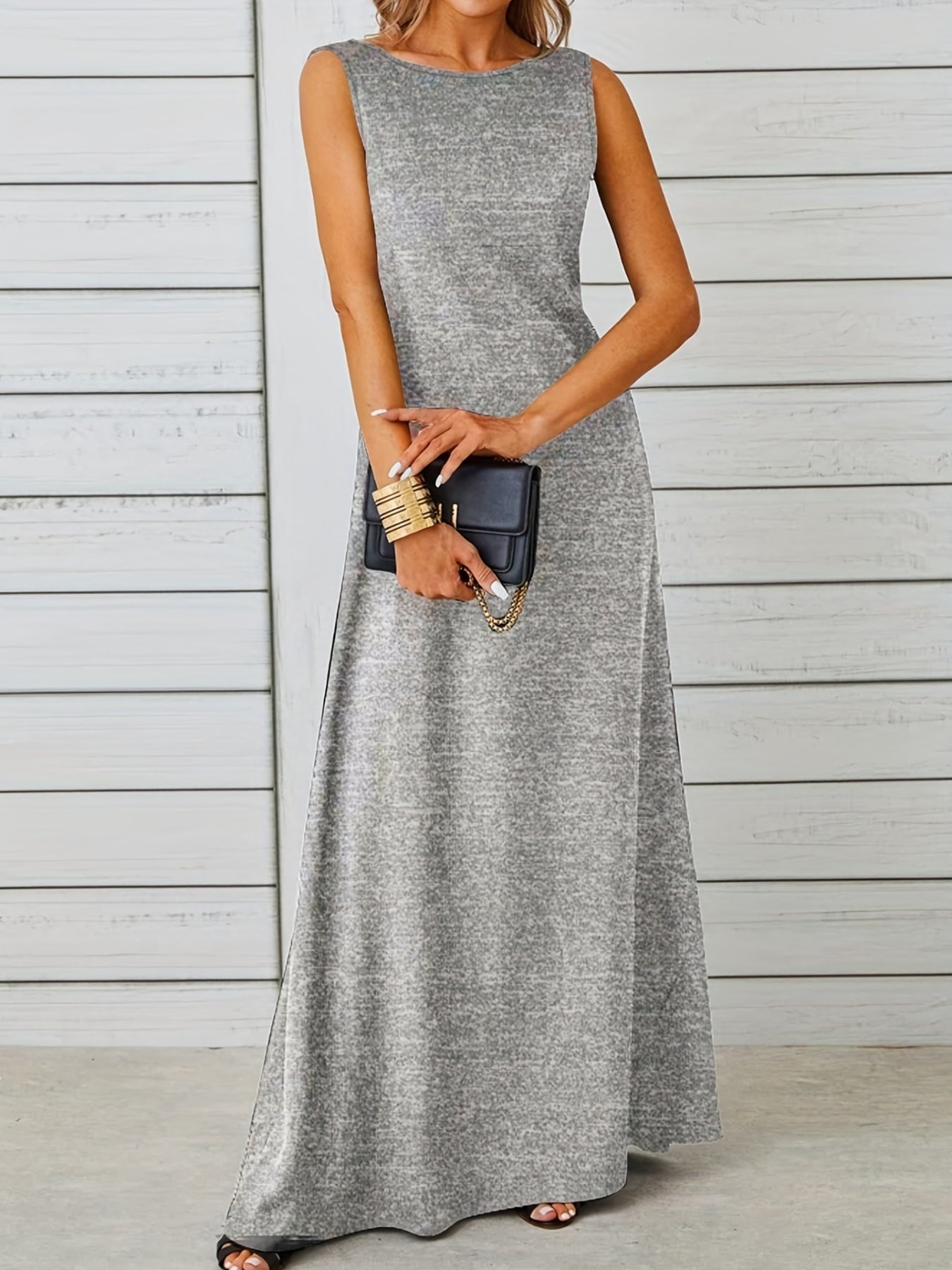 Sleeveless Flowy Maxi Dress by Trendsi