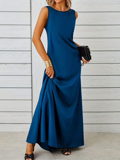Sleeveless Flowy Maxi Dress – Uneeque Designzz