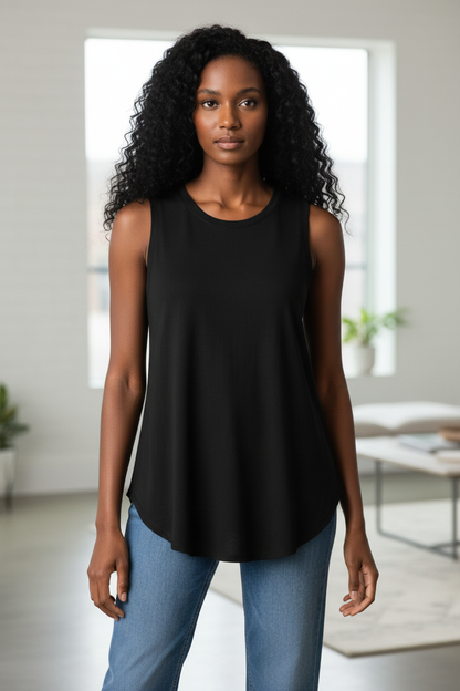 Basic Bae Bamboo Full Size Round Neck Tank – Uneeque Designzz