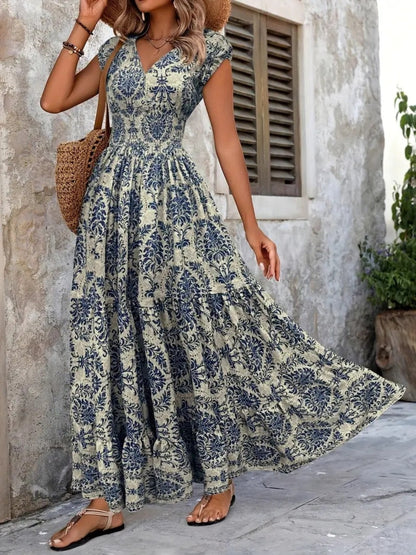 Cap Sleeve Maxi Dress – Uneeque Designzz