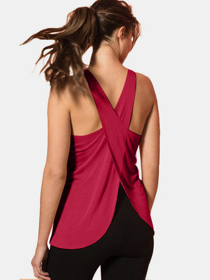 Crisscross Scoop Neck Active Tank – Uneeque Designzz