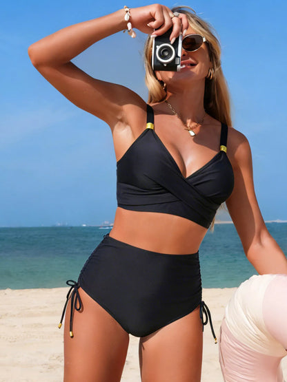 Crisscross High-Waisted Swim Set – Uneeque Designzz