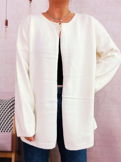 Oversized One Button Drop Shoulder Cardigan One Size Top – Uneeque Designzz