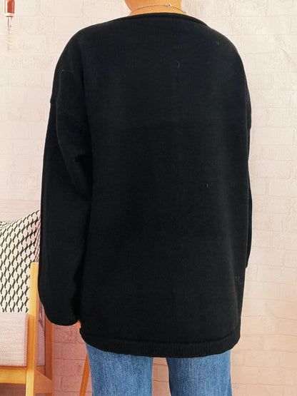 Oversized One Button Drop Shoulder Cardigan One Size Top – Uneeque Designzz