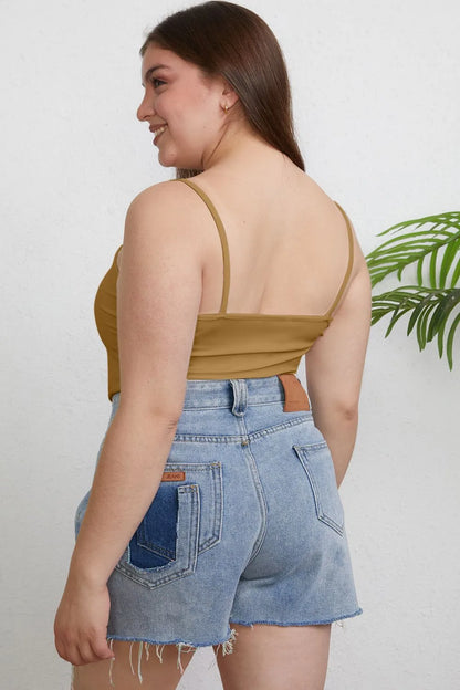 Basic Bae Full Size Round Neck Slim Camisole Plus Size Top – Uneeque Designzz