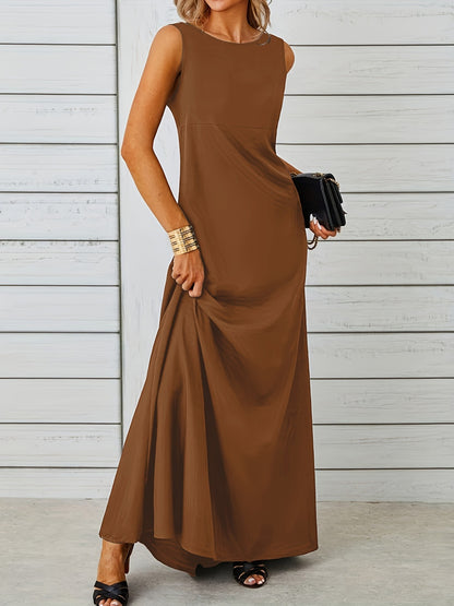 Sleeveless Flowy Maxi Dress – Uneeque Designzz