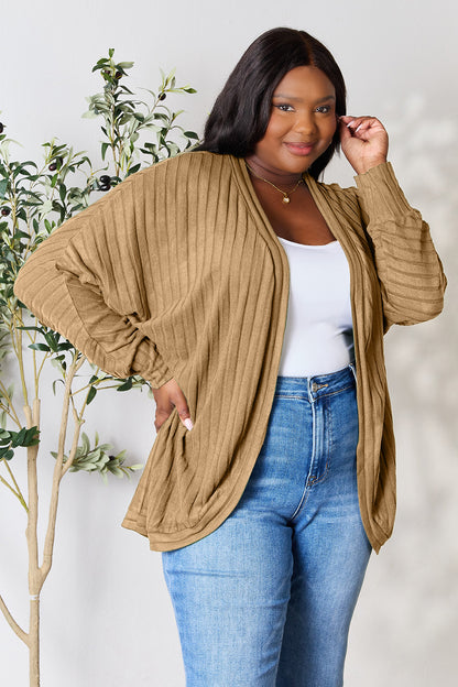 Basic Bae Full Size Ribbed Cocoon Cardigan – Uneeque Designzz