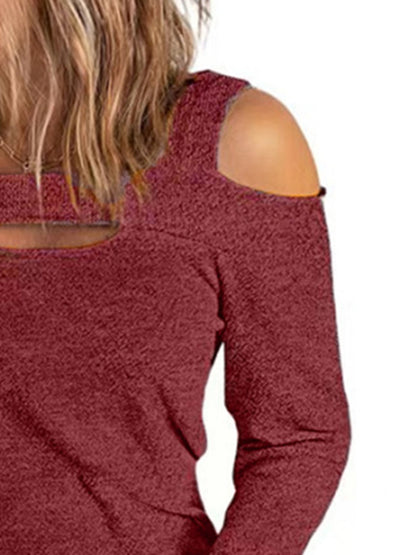 Full Size Cutout Cold Shoulder Blouse – Uneeque Designzz