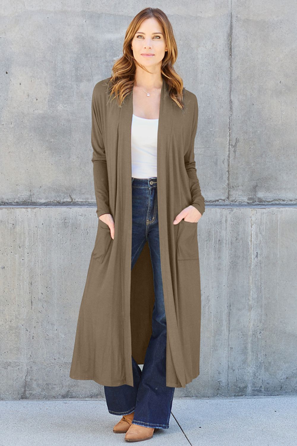 Open Front Long Sleeve Cover Up - Stylish & Cozy | Uneeque Designzz