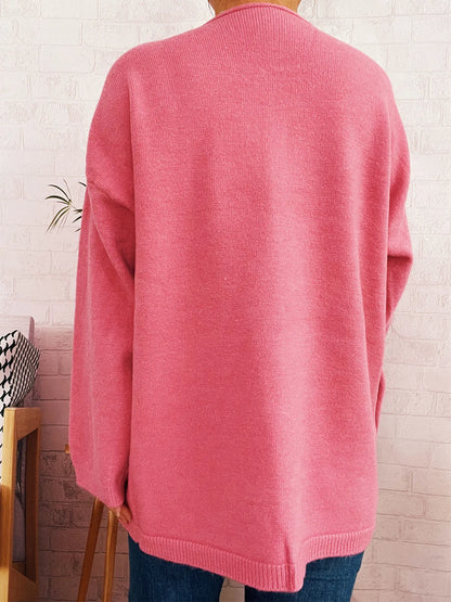 Oversized One Button Drop Shoulder Cardigan One Size Top – Uneeque Designzz