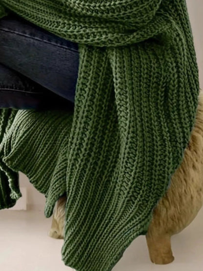 Chunky Knit Open-Front Cardigan – Uneeque Designzz